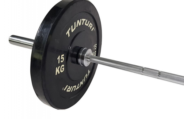 Olympijská tyč TUNTURI Cross Fit 220cm, 20 kg, 28 mm detail 2