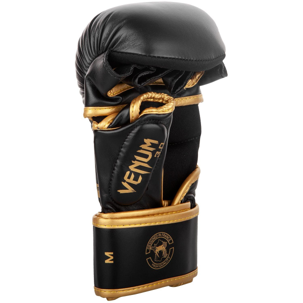 MMA sparring rukavice Challenger 3.0 černé zlaté VENUM inside