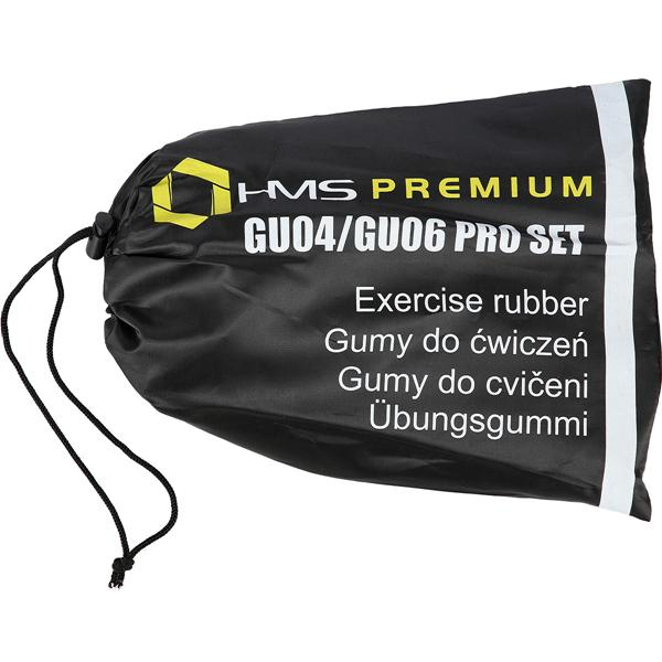 Posilovací guma Set fitness gum HMS Premium GU04 GU06 PRO obal