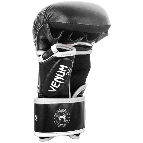 MMA sparring rukavice Challenger 3.0 černé bílé VENUM palec