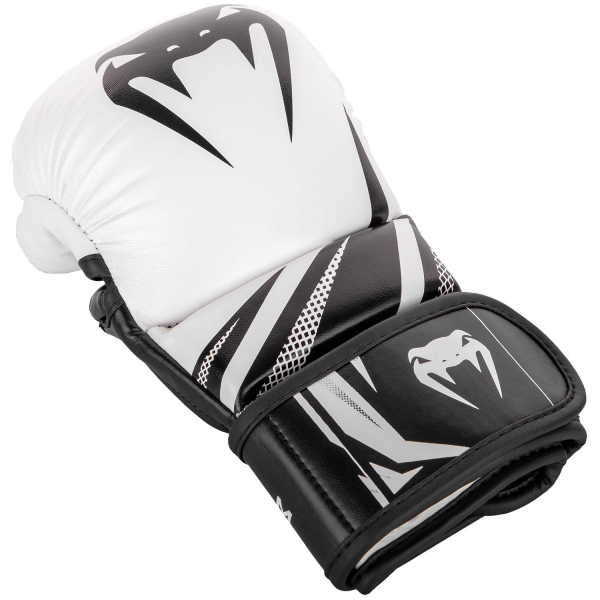 MMA sparring rukavice Challenger 3.0 bílé černé VENUM vrch