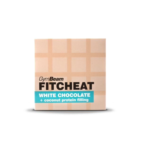 GymBeam Fitcheat Protein Chocolate 90 g bílá