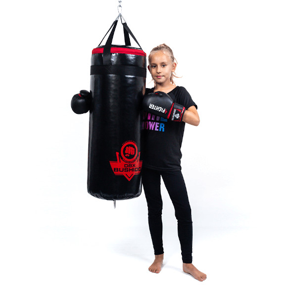 Boxovací pytel DBX BUSHIDO GymPro Junior 80 cm 30 cm 15 kg pro děti kid hug