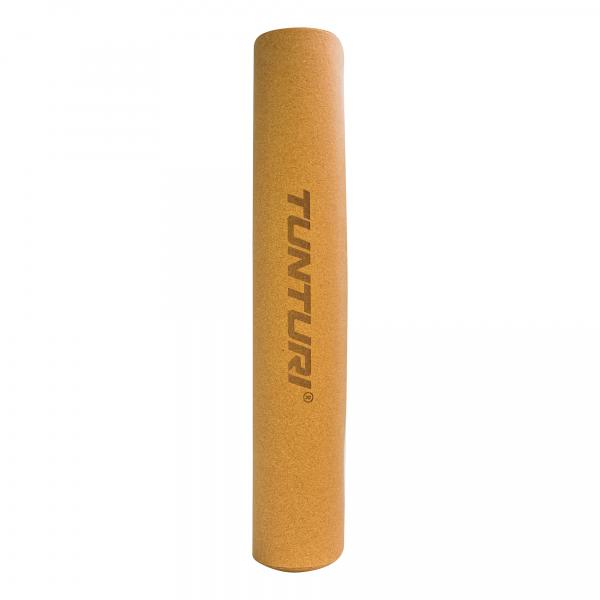 Podložka na jógu - korková TUNTURI Cork TPE Yoga Mat srolovaná