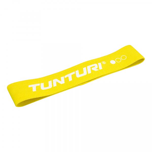 Posilovací guma Odporová guma textilní TUNTURI - lehká žlutá