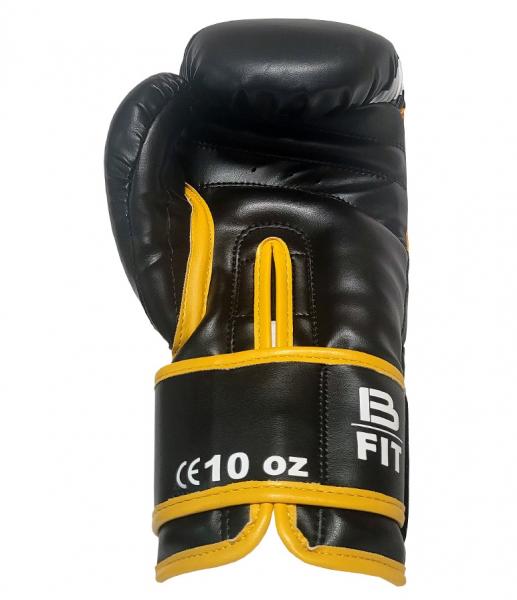 BAIL boxerské rukavice B-Fit Image 03 (černážlutábílá) zevnitř