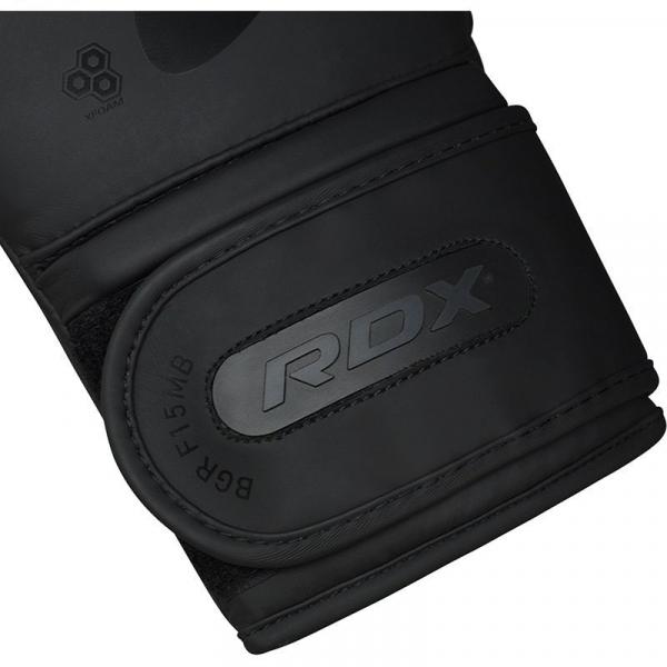 RDX Noir Series boxerské rukavice F15 matte black logo