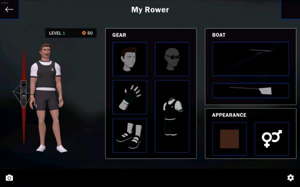 Tréninková aplikace EXR Game úprava avatara