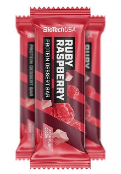 BIOTECH Protein Dessert Bar 50 g g Ruby Raspberry.JPG