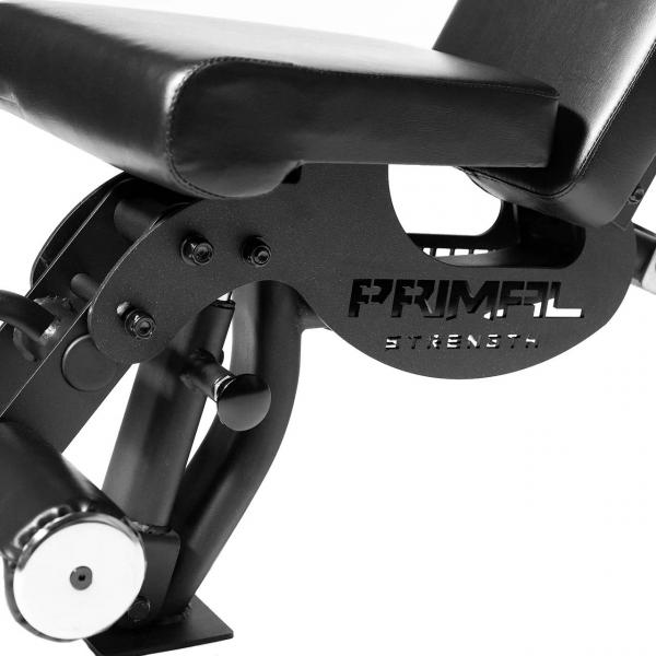 Posilovací lavice na břicho Primal Strength Multi Adjustable Bench with Foot Support detail