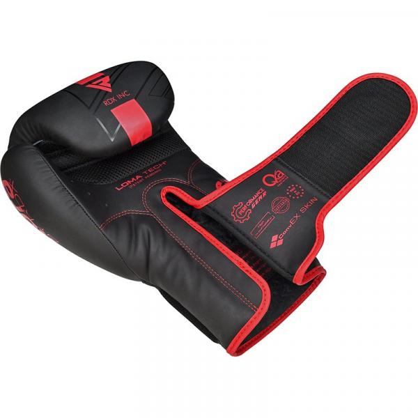 RDX Kara Series boxerské rukavice F6 matte red stahovák zápěstí