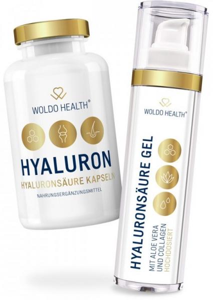 WoldoHealth® Kyselina hyaluronová 50 ml + Kyselina hyaluronová 90 kapslí