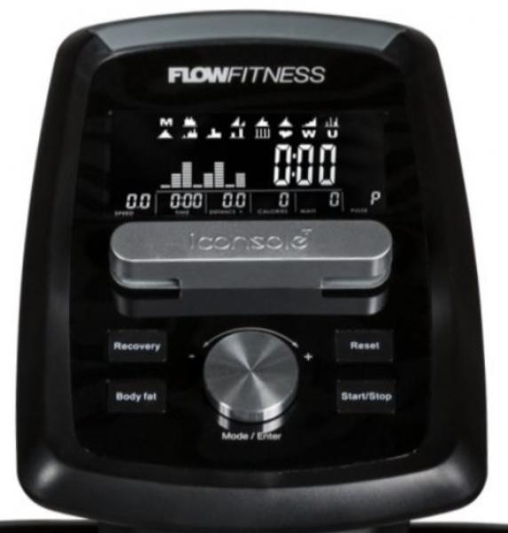 Eliptický trenažér Flow Fitness DCT2500i počítač