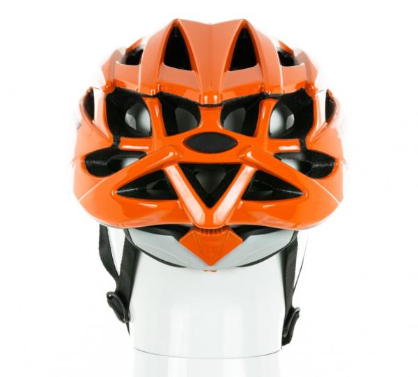 Cyklistická helma CRUSSIS 03013 červená zezadu