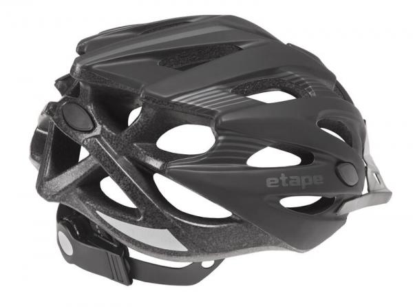 Cyklistická helma Etape Biker černá zadní pohled
