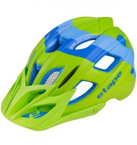 Cyklistická helma Etape Hero dětská modrá-zelená