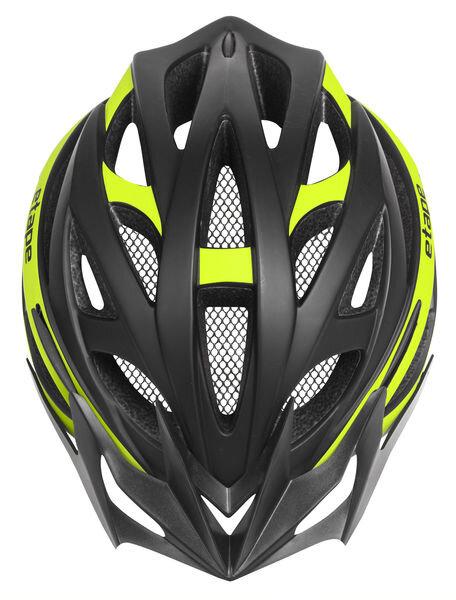 Cyklistická helma Etape Magnum černá-žlutá zeshora