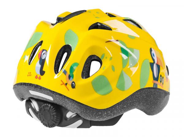Cyklistická helma Etape Pony dětská žlutá zezadu