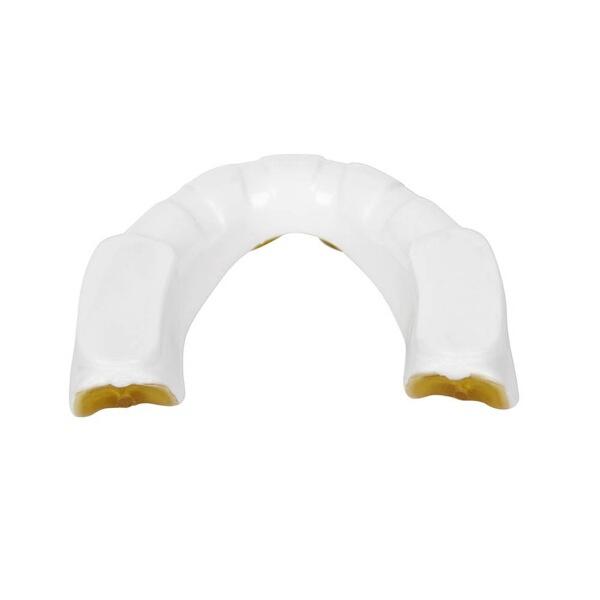 Chránič zubů DBX BUSHIDO bílo-zlatý zespod opeačně