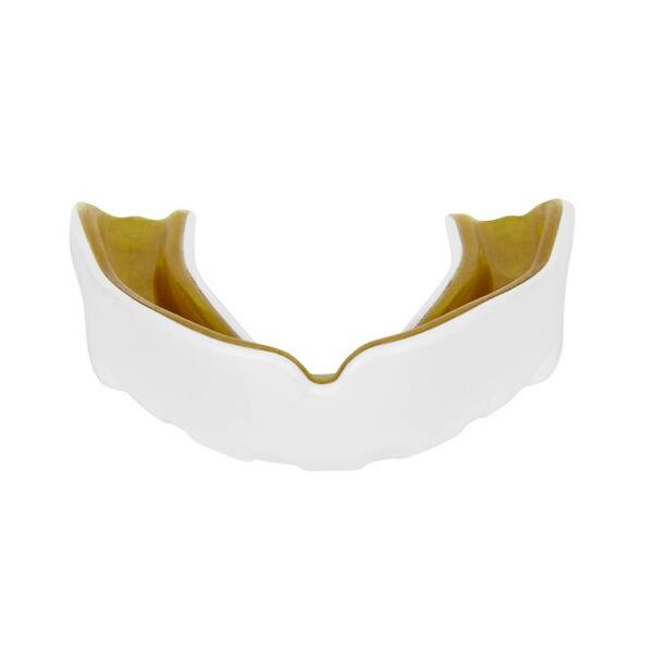 Chránič zubů DBX BUSHIDO bílo-zlatý zepředu