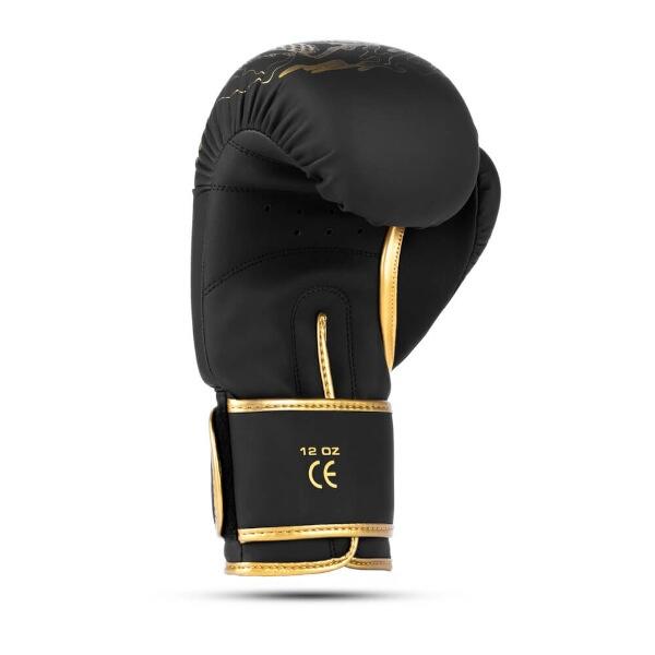 Boxerské rukavice DBX BUSHIDO Gold Dragon z úhlu