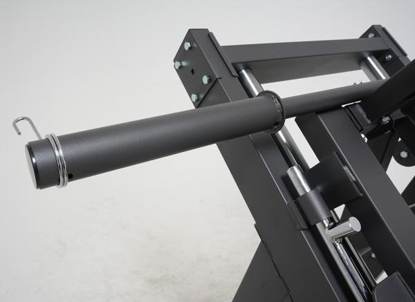 Posilovací stroj na činky TRINFIT Leg press + Hack squat D7 Pro nakládací trn