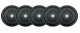 Bumper Plate Training Black - celogumové kotouče setg