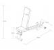 Posilovací lavice PRIMAL STRENGTH - Commercial Folding Adjustable Bench Rozměry