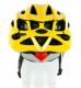 Cyklistická helma CRUSSIS 03013 žlutá zezadu