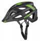 Cyklistická helma Etape Escape černá-zelená řemínky
