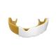 Chránič zubů DBX BUSHIDO bílo-zlatý spodní vrstva zepředu