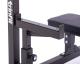 Posilovací lavice bench press TRINFIT F5 Pro doraz detail