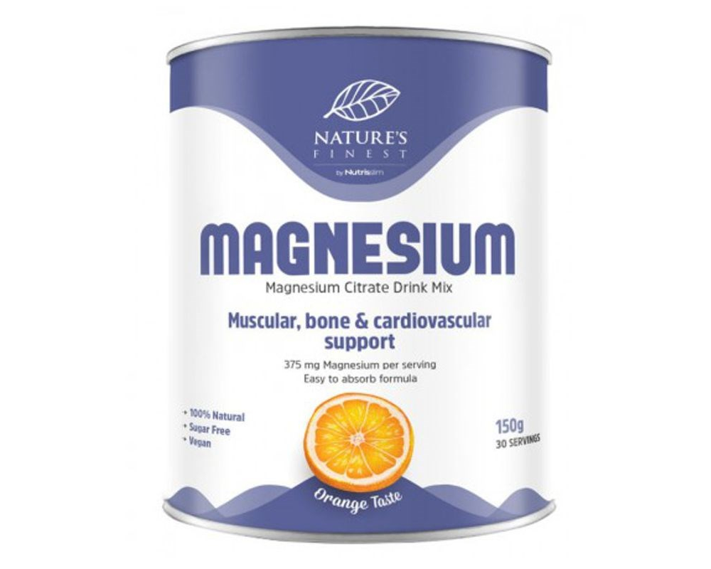 NUTRISSLIM Magnesium Citrate Drink Mix 150 g pomeranč
