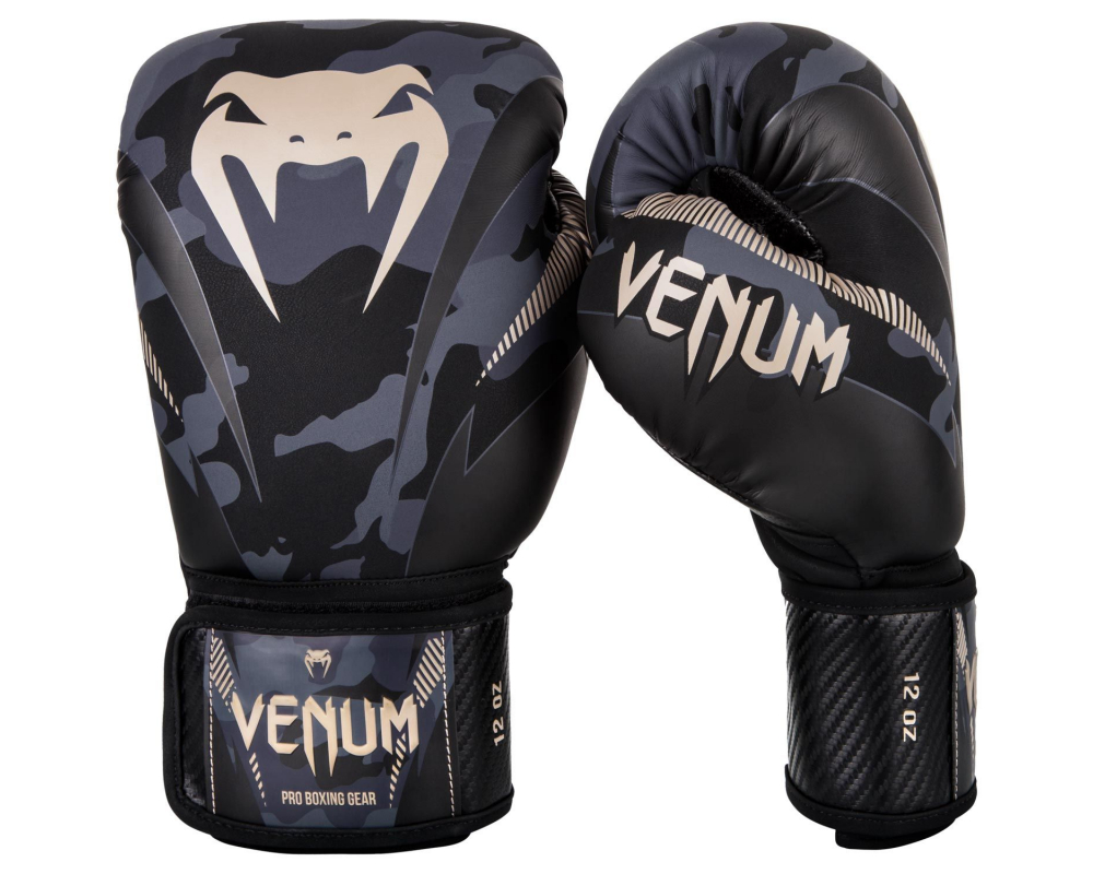 Boxerské rukavice Impact dark camo sand VENUM