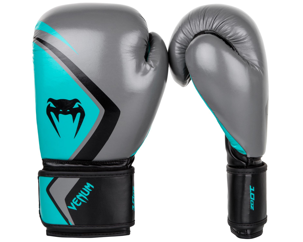 Boxerské rukavice Contender 2.0 šedé/tyrkysově-černé VENUM