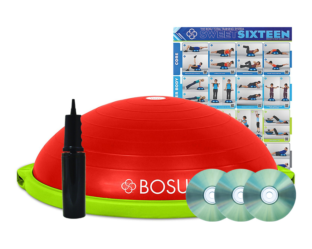 BOSU balance trainer Build your own - červená_zelená