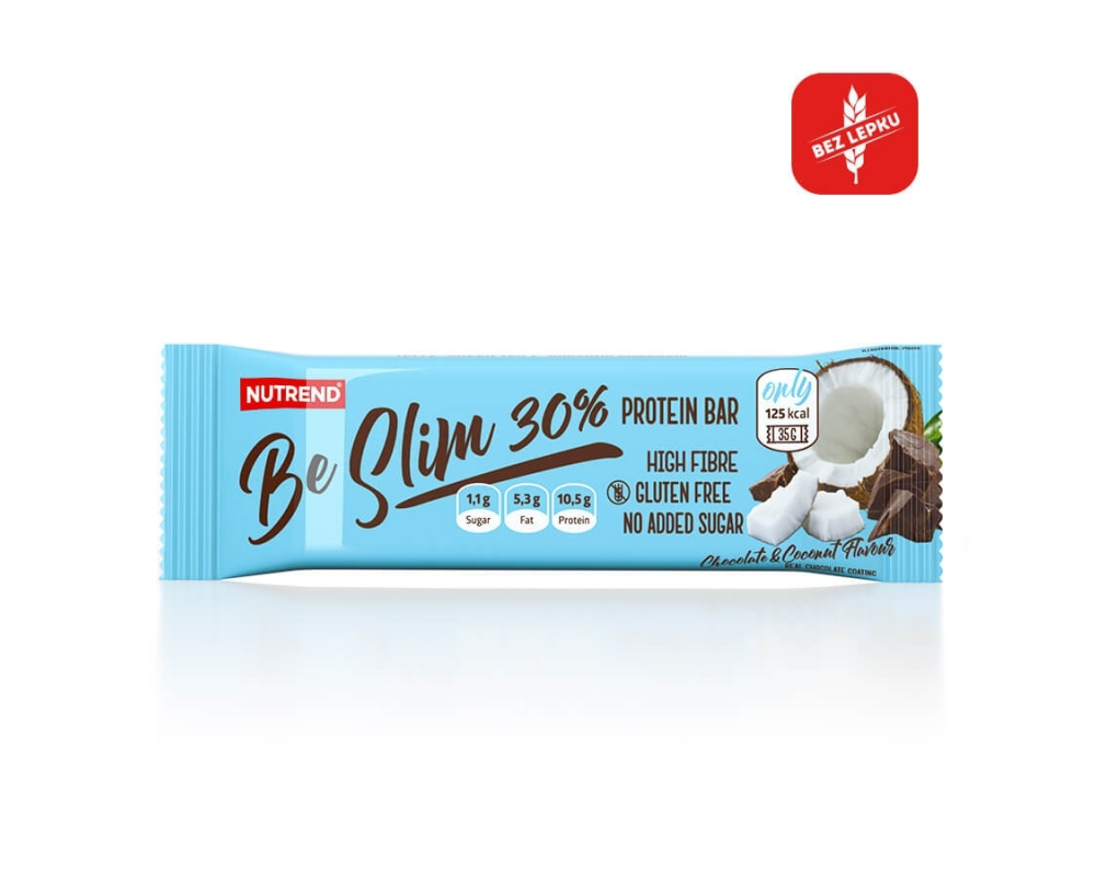 NUTREND Be Slim 30 % Protein Bar 35 g čokoláda kokos