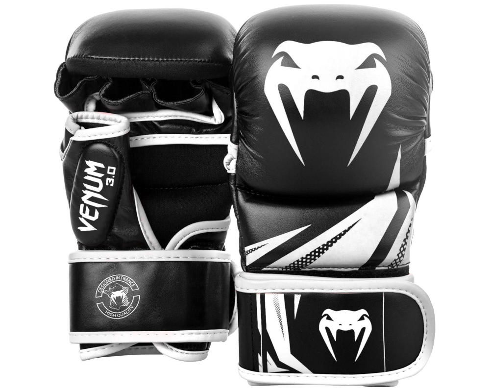 MMA sparring rukavice Challenger 3.0 černé bílé VENUM