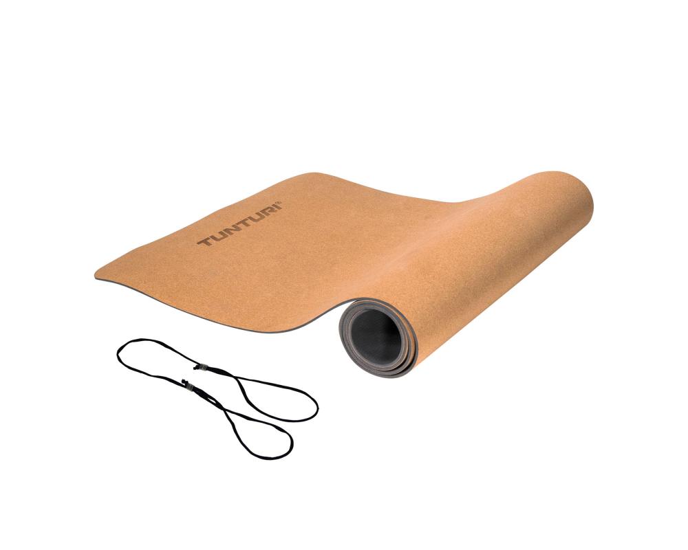 Podložka na jógu - korková TUNTURI Cork TPE Yoga Mat