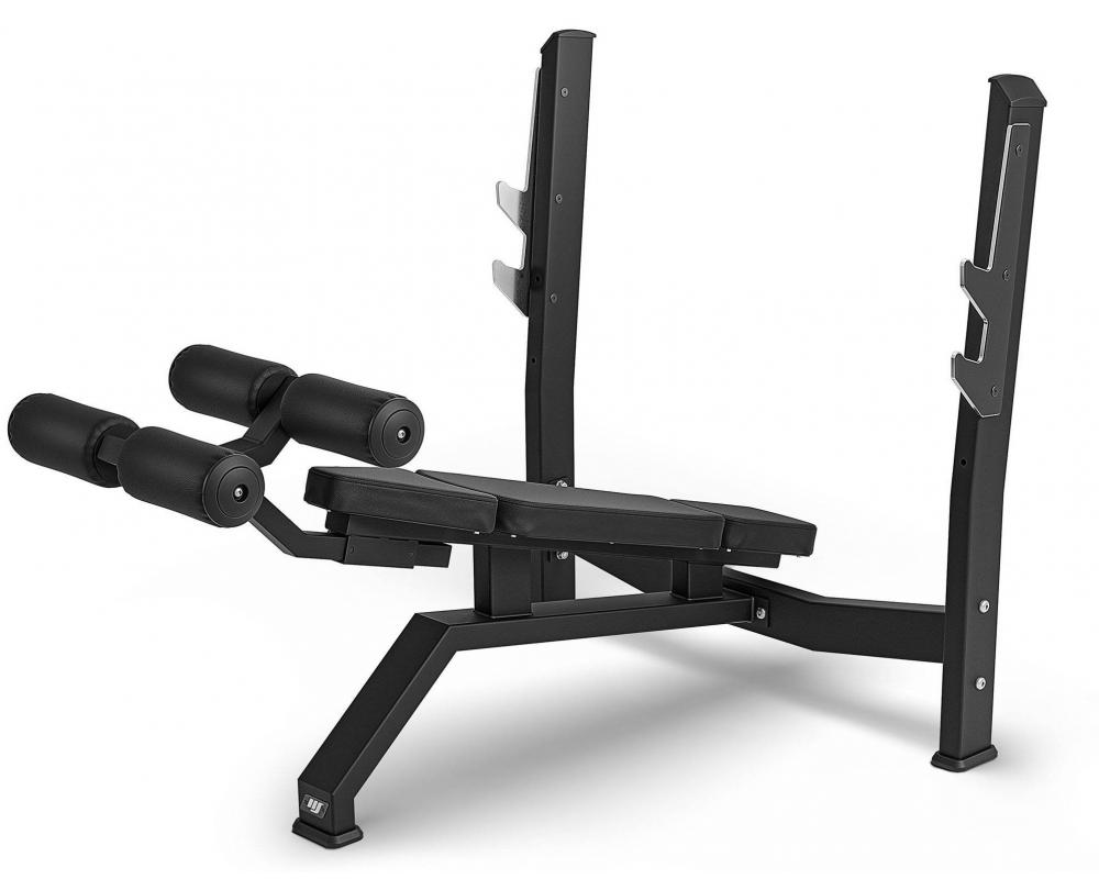 Posilovací lavice bench press Marbo MP-L208 2.0 z profilu