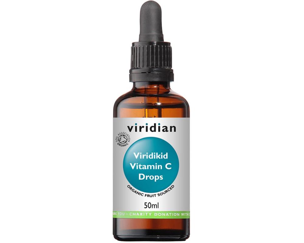 VIRIDIAN Viridikid Vitamin C Drops 50 ml Organic
