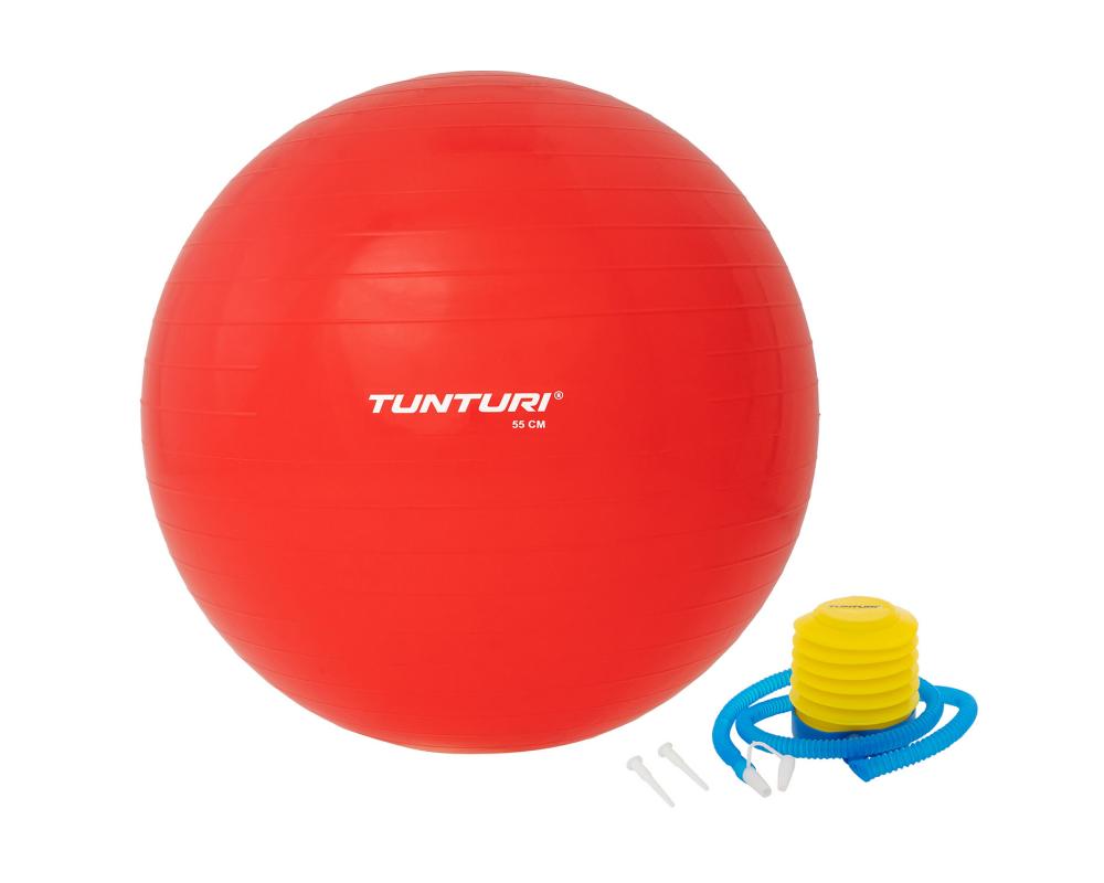 Gymnastický míč s pumpičkou TUNTURI červený profilovka