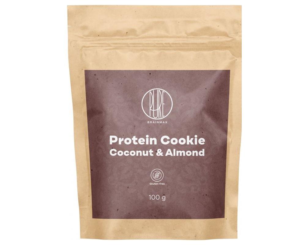 BrainMax Pure Protein Cookie kokosová s mandlemi 100 g profilová.JPG