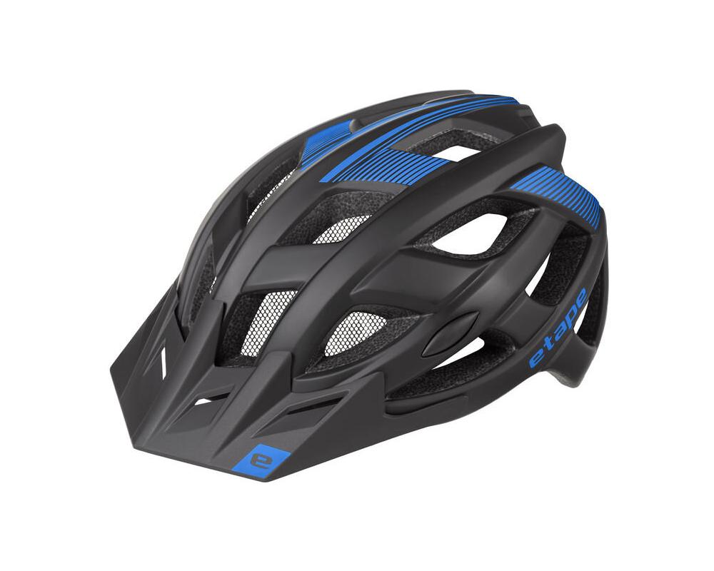Cyklistická helma Etape Escape černá-modrá