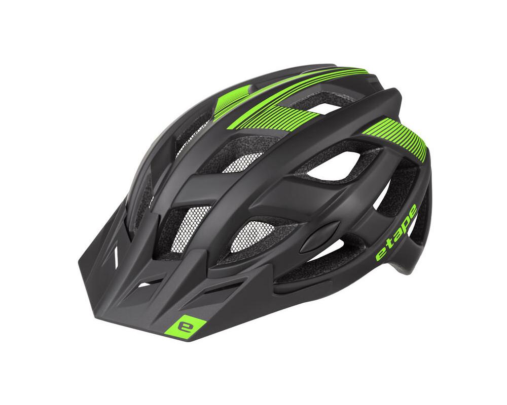 Cyklistická helma Etape Escape černá-zelená