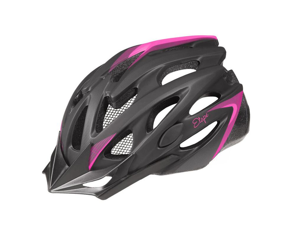 Cyklistická helma Etape Venus černá-růžová