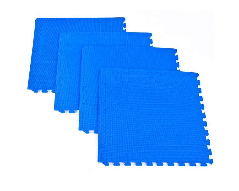 Spokey SCRAB Ochranná puzzle podložka, 61 x 61 x 1,2 cm, modrá