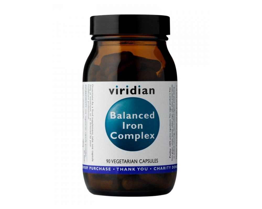 Viridian Balanced Iron Complex 90 kapslí