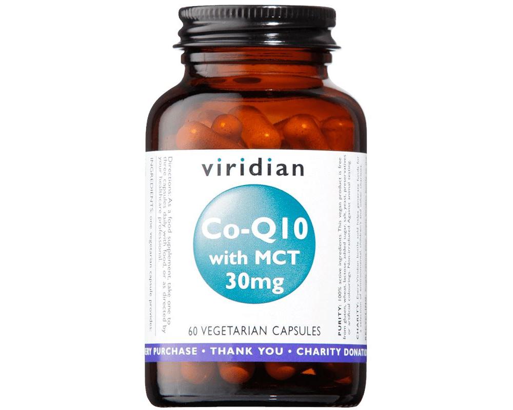 Viridian Co-enzym Q10 with MCT 30mg 60 kapslí