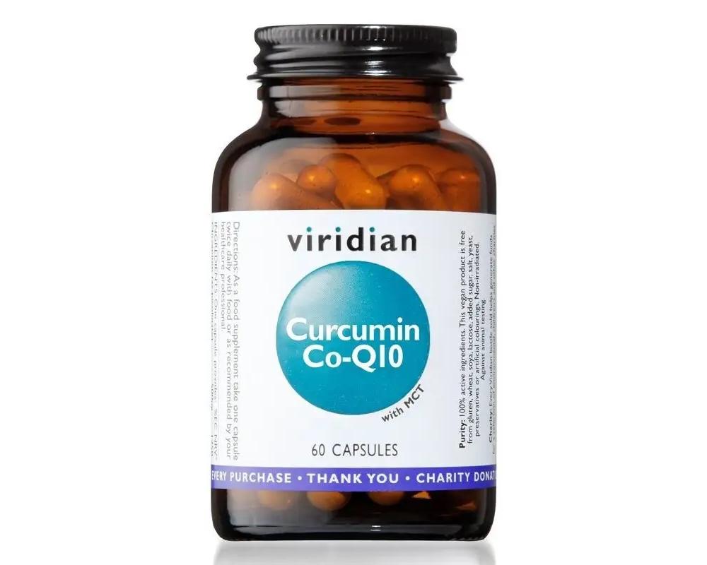 VIRIDIAN Curcumin Co-Q10 60 kapslí